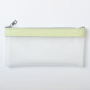 Simple Transparent TPU Leather Korean Fashion INS Pencil Bag Pouches Stationery Organizer Pencil Case Pencilcase School Pen Case