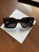 Vintage  Square Sunglasses Women UV400 Retro Big Designer Large Frame Sun Glasses Black Shades Ladies Eyewear UV400