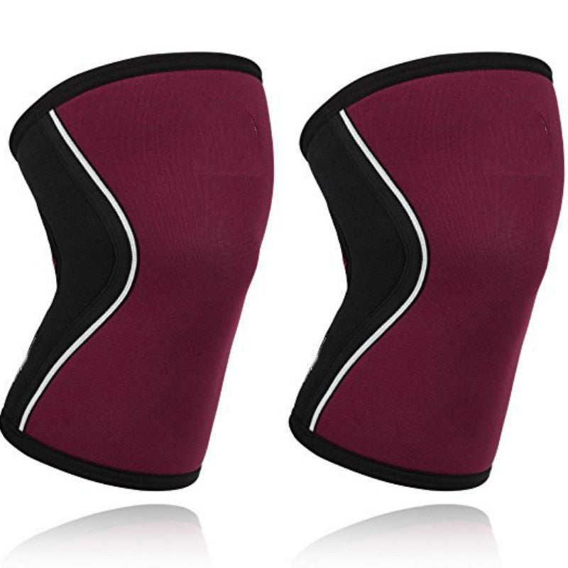 Women Men Teens 7mm Neoprene Sports Kneepads Compression Weightlifting Pressured Crossfit Training Knee Pads Support Custom Logo