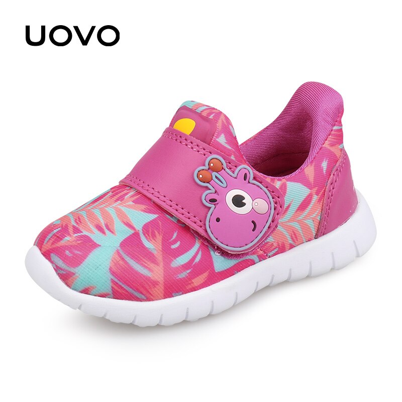 UOVO Bebé Niño Zapatos casuales Niños Niñas Primavera Transpirable Niños pequeños Calzado Hook-And-Loop Tamaño