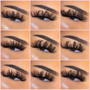 Pestañas postizas esponjosas elegantes y elegantes, pestañas de visón de 25mm, venta al por mayor, pestañas largas de tira completa, proveedores de pestañas de visón, extensión a granel, 1 par