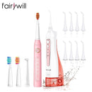 Fairywill Portable Oral Irrigator USB 300ml Rechargeable Dental Water Flosser Irrigator Dental Teeth Cleaner 3 Modes for Adult