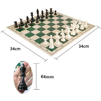 Hochwertiges Schachspiel King High 97 mm 77 mm 64 mm Ajedrez Mittelalterliches Schachspiel Kein Schachbrett 32 Schachfiguren Kinderspielzeug zum Spielen