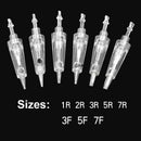 Bayonet port Cartridges Needles Sterilized 1R 3R Permanent Makeup Machine Needles For PMU Tattoo Eyebrow Liner Lips Supplies