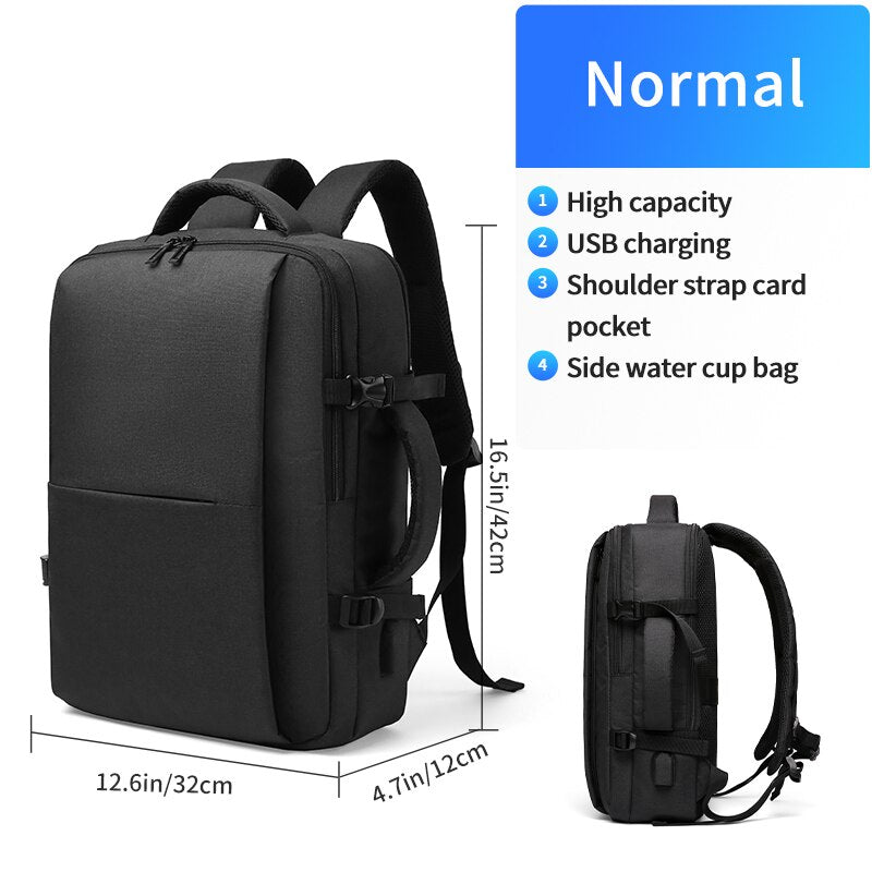 MOYYI Business Travel Double Compartment USB Charging Backpack Multi-Layer with Unique Digital Bag for 15.6 Inch Laptop Backpack