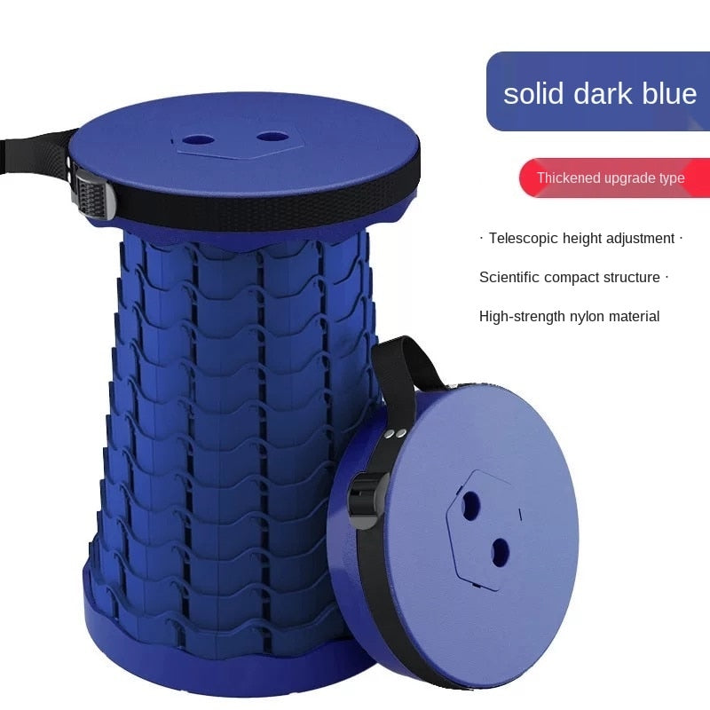 Retractable Stool Folding Chiar Outdoor Portable Stool Folding Chair Camping Stool Convenient Fishing Foldable plastic stool