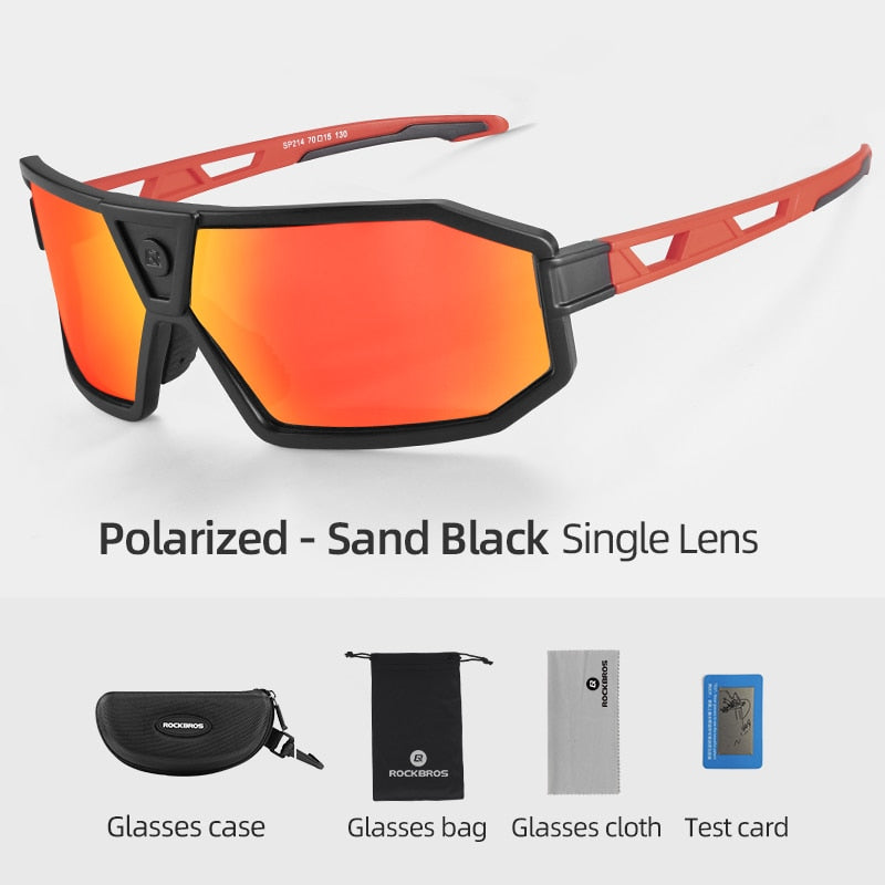 Gafas de ciclismo polarizadas ROCKBROS, gafas transparentes para bicicleta, gafas UV400 para deportes al aire libre, gafas de sol para hombres y mujeres, gafas de sol para ciclismo