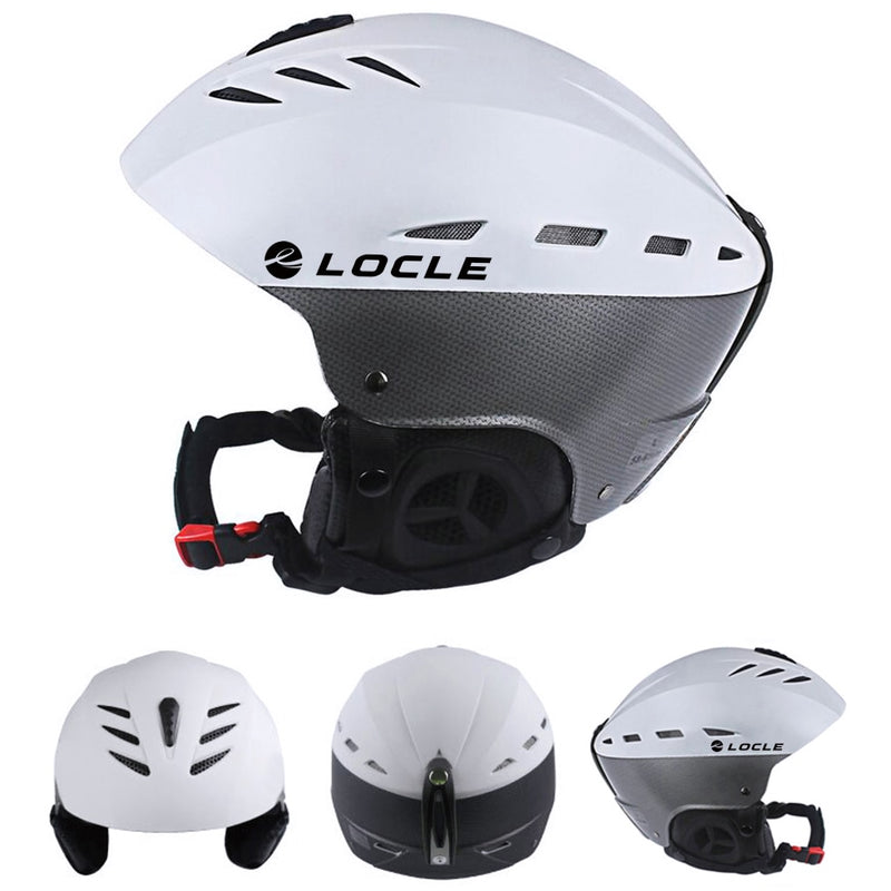 LOCLE Professional Skiing Helmet ABS+EPS CE Certification Ski Helmet Snow Skating Snowboard Skateboard Helmet Size 55-61cm