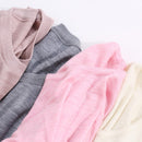 100% Lana Merino Conjunto de ropa interior térmica para mujer espesor 260gsm Calzoncillos largos para mujer más cálidos en el invierno