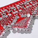 Cheap Dancewear Women Practice Clothing Triangle Hip Scarf Colorful Rhinestone Adjustable Fit 300 Gold Coins Belly Dance