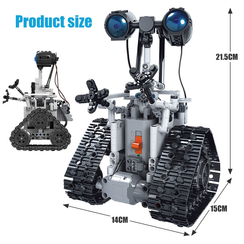 ZKZC 408 STÜCKE Stadt Kreative High-Tech RC Roboter Elektrische Bausteine ​​Fernbedienung Intelligente Roboter Ziegel Spielzeug Für Kinder