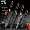 Kitchen Knife Set Stainless Steel Knife Holder Gift Knife Cover Santoku Utility Cleaver Bread Paring Nakiri Knives Cutter Tools