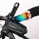 Bolsa de bicicleta marco frontal tubo superior bolsa de ciclismo reflectante impermeable 7,0 pulgadas funda de teléfono bolsa de pantalla táctil MTB paquete accesorios de bicicleta