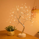 LED Copper Wire Tree Shape Night with Touch Sensor Switch Decoration Battery USB Led Table Lamp Table Light