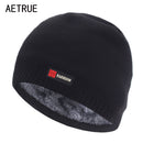 Skullies Mützen Männer Wintermütze Frauen Strickmützen für Männer Mütze Wintermütze Gorro Dicke warme randlose Pelzmütze Herrenmütze