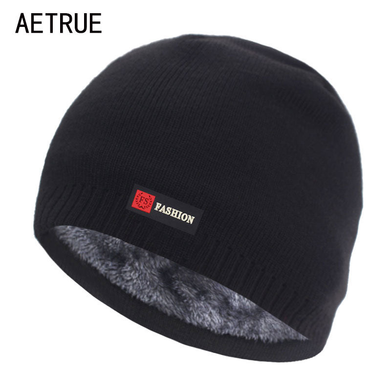 Skullies Beanies Hombres Sombrero de invierno Mujeres Sombreros de punto para hombres Gorro de invierno Gorro Gorro Grueso Cálido Gorro de piel sin borde Gorro de hombre