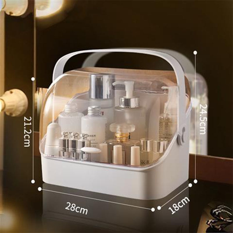 Organizador de maquillaje para cosméticos, caja de almacenamiento de cosméticos de gran capacidad, organizador de escritorio, joyería, esmalte de uñas, cajón de maquillaje, contenedor