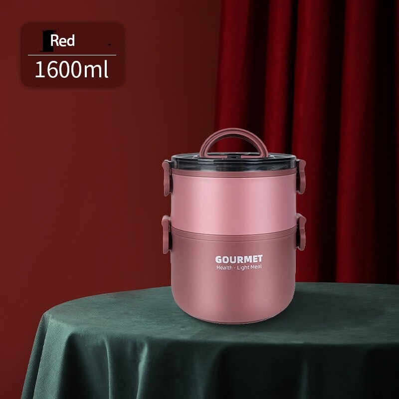 Stainless Steel Lunch Box Leak-Proof Portable Insulated Student School Multi-layer Tableware Bento Box Food Container Storage