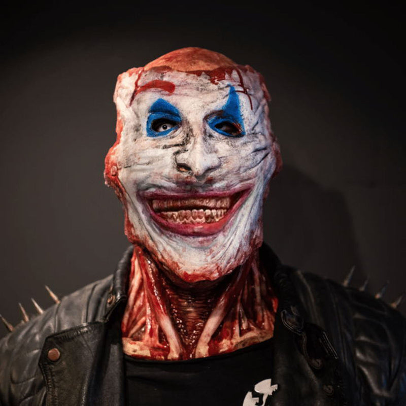 2022 Máscara de cosplay Bloody Horror Skull Head Cover Halloween Máscara rasgada de doble capa Máscara facial Máscara anónima