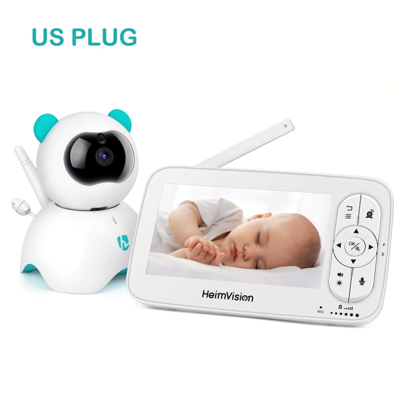 HeimVision HM136 Baby Schlafmonitor mit Kamera 720P Video 5 Zoll LCD Bildschirm Nanny Security Nachtsicht Temperaturkamera