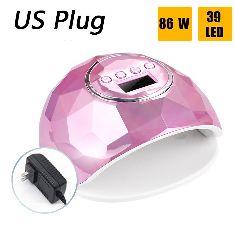 2020 86W UV LED Lamp Nail Dryer For Nail Manicure With 39 PCS LEDs Fast Drying Nail Drying Lamp Curing Light For All Gel Polish