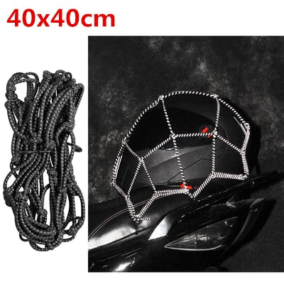 New Reflective Moto Helmet Mesh Net Motorcycle Luggage Net Protective Gears Luggage Hooks Motorcycle Accessories Organizer