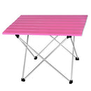 Aluminum Alloy Portable Table Outdoor Furniture Foldable Folding Camping Hiking Desk Traveling Outdoor Picnic Table Furniture
