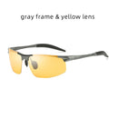 Aluminum Frame Driving Sunglasses Men Polarized Sports Sun Glasses Male UV400 Polaroid Retro Sunglass Anti-glare Goggles Vintage