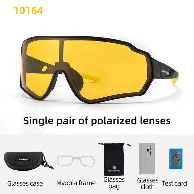 Gafas de ciclismo polarizadas ROCKBROS, gafas transparentes para bicicleta, gafas UV400 para deportes al aire libre, gafas de sol para hombres y mujeres, gafas de sol para ciclismo