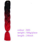 Black Star Hair Ombre Jumbo Braiding Hair Extensions 24 Inch Twist Braids Synthetic Hair Fiber for Twist Braiding for Women