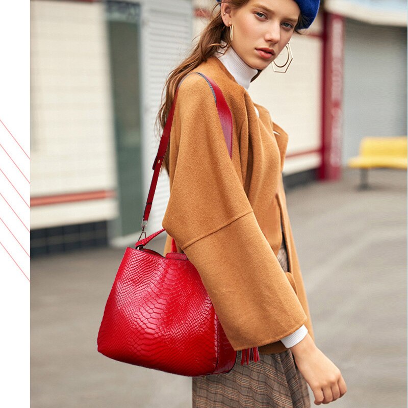 Zency, bolsos de lujo de piel auténtica para mujer, moda 2022, bolso de hombro femenino de alta calidad, nuevo diseño, bolsos con asa superior para mujer