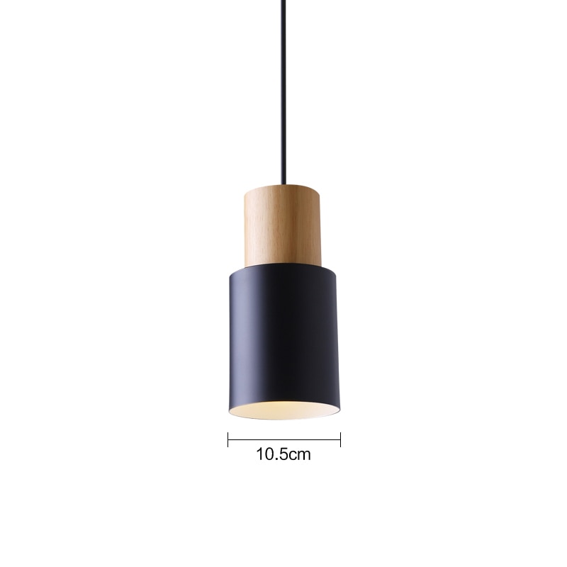 Wood LED Pendant Light Indoor Hang Lamp Dining Living Room Kitchen Island Bar Cafe Droplight Bedroom Deco Nordic Pendant Lights