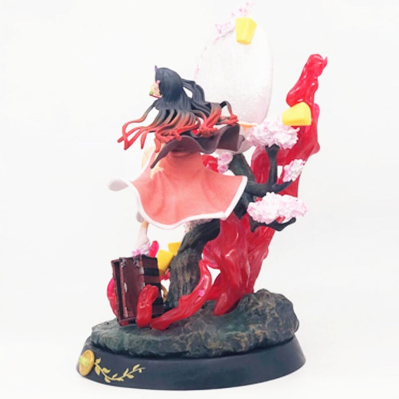 Demon Slayer Nezuko estatua PVC figura modelo juguete Anime Kimetsu no Yaiba figurita Nezuko Tanjirou juguetes 300mm