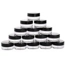 100pcs 2g/3g/5g/10g/15g/20g Empty Plastic Clear Cosmetic Jars Makeup Container Lotion Bottle Vials Face Cream Sample Pot Gel Box