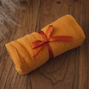 4 unids/set de juguetes de baño para bebés, manta de algodón de Color sólido, cepillo de hitos para bebés, pulsera con sonajero, productos de regalo de baño para bebés para niños