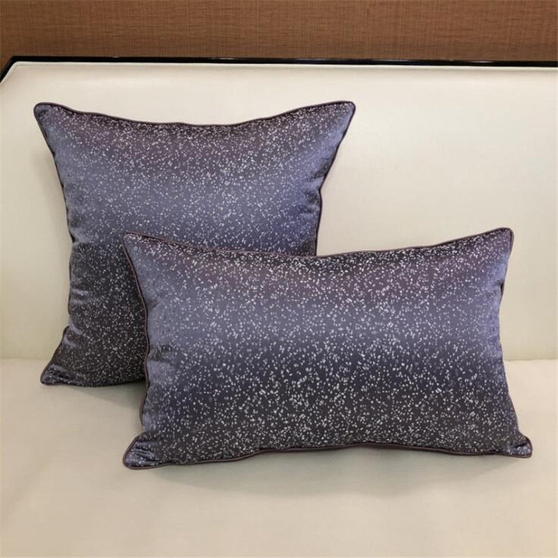 Light Luxury Sofa Cushion Covers Grid Blue Green Modern Simplicity Pillowcases European High-grade Pillow Covers Home Bed Decor