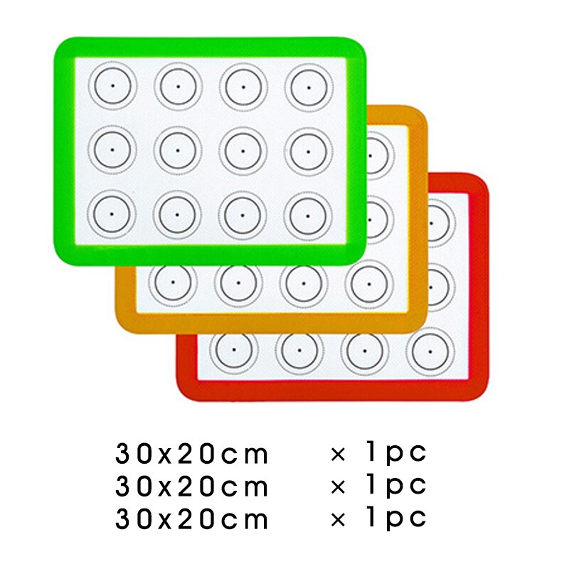 Professional Grade Silicone Baking Mats Set Non Stick Sheet Mat BPA Free Liner Sheets Bakeware for Macarons Cookies Bread Making