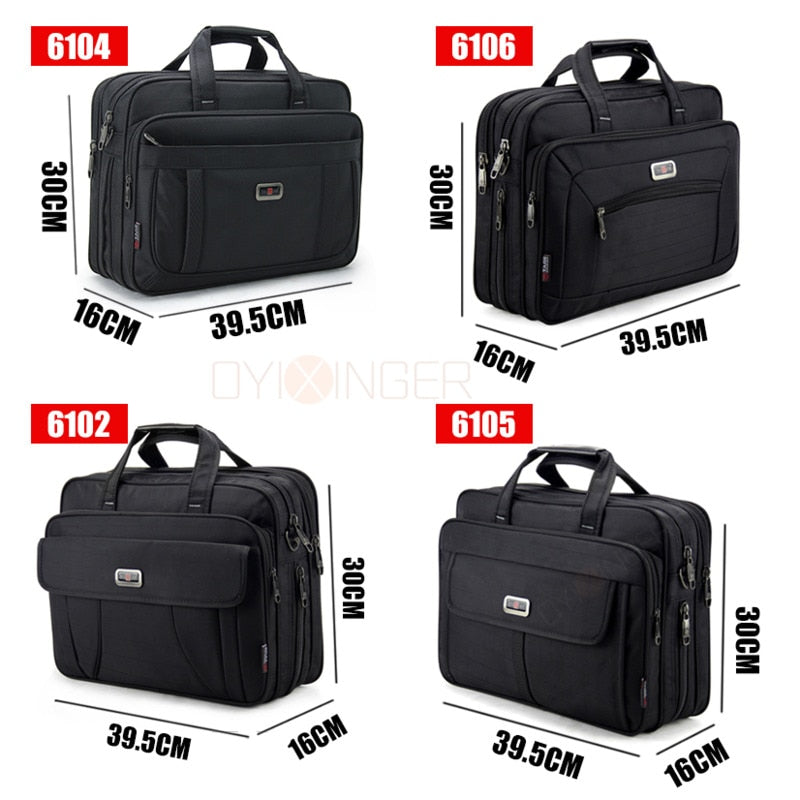 Bolsos para ordenador portátil para hombre, bolso de un solo hombro de gran capacidad, maletín de negocios a la moda para hombre, marca de 15 "para HP, DELL, Lenovo, Apple, Acer, Asus