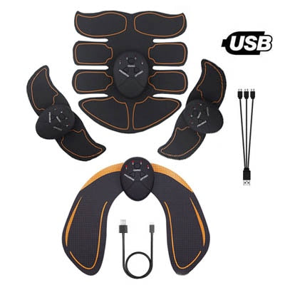 EMS Elektrischer Muskelstimulator Fitness Massage Bauchtrainer Toner Body Slimming Massagegerät Home Gym Equiment USB wiederaufladbar