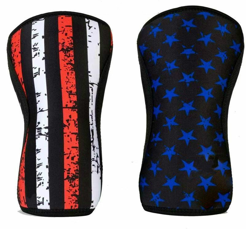 7mm Weightlifting CrossFit Powerlifting(2 pieces) Strongman knee compression sleeve