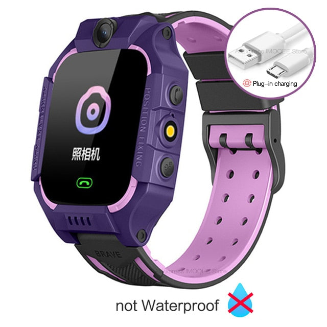 smart watch kids gps for Children SOS Call Phone Watch Smartwatch use Sim Card Photo Waterproof IP67 Kids Gift IOS Android q19