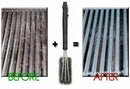 18 inch Grill Cleaning Brush BBQ Tool Grill Brush 3 Stainless Steel Brushes In 1 Cleanin Bbq Accessories Best Cleaner Barbecue