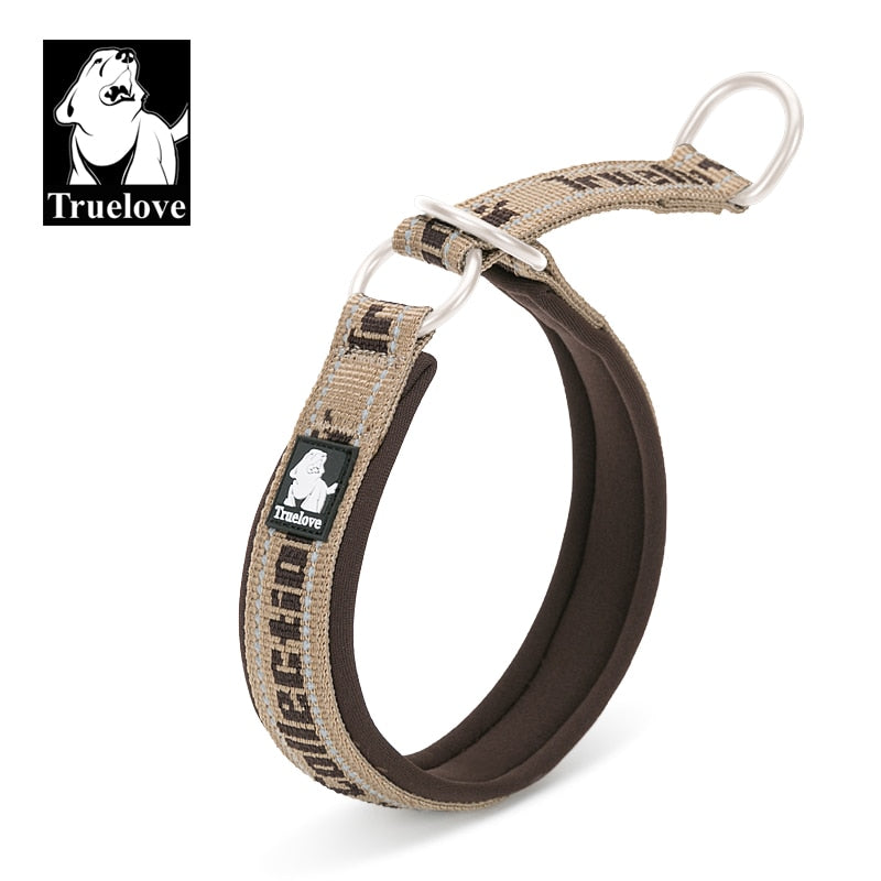 Truelove Hundehalsband mit weichem Schlupf, reflektierend, verstellbar, mit P-Kette, Choke-Halsband, Hundetraining für kleine, mittelgroße und große Hunde