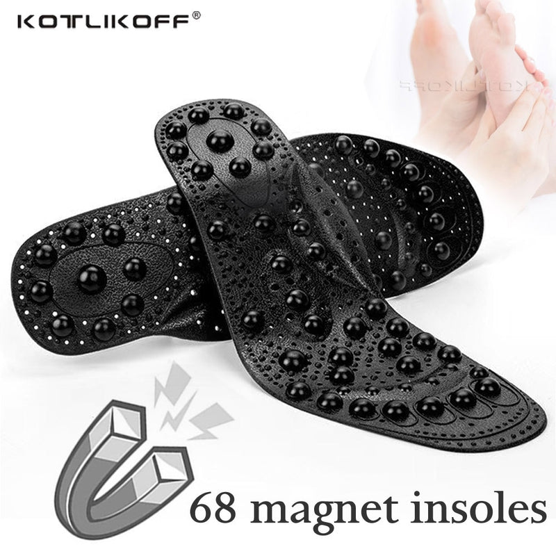 KOTLIKOFF Enhanced Upgrade 68 Magnetic Massage Insole Foot Acupuncture Point Therapy Insole Cushion Body Detox Slimming Magnetic