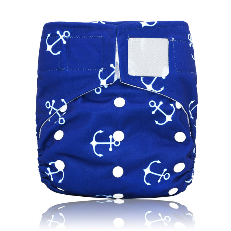 Miababy Hook&Loop OS Pocket Cloth Diaper,with one pockets,waterproof and breathable,for 3-15 kg baby