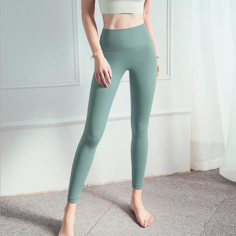 Vnazvnasi Hot Sale Fitness Female Full Length Leggings 11 Colors Running Pants Formfitting Girls Yoga Pants Sports Pants