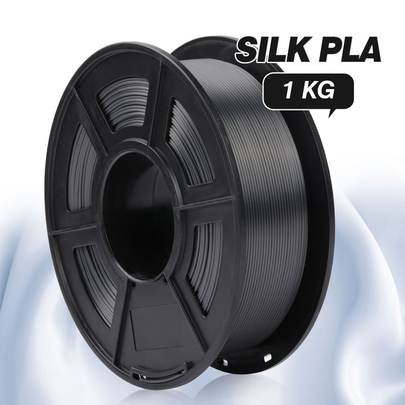 SUNLU SILK 3D-Druckfilament 1,75 mm +/- 0,02 mm, 1 kg, nahezu Seideneffekt, glatt und zart, mehr Zähigkeit als PLA und PLAPLUS
