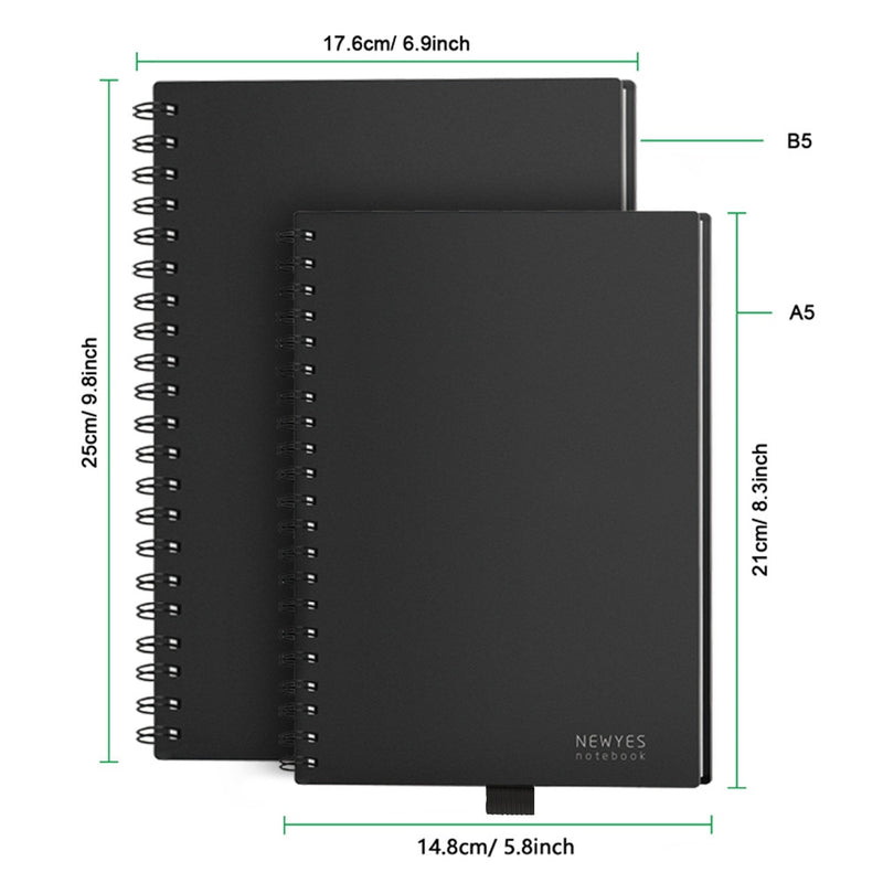 Intelligentes, wiederverwendbares, löschbares Notizbuch, Notizblock, Notizblock, gefüttert mit Stift, Taschenbuch, Tagebuch, Journal, Büro, Schule, Zeichnung, Geschenk