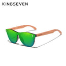 KINGSEVEN Patented Design Bubinga Wood Sunglasses Vintage Integrated Polarized Men&