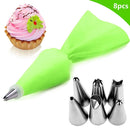 8/26pcs/set Silicone Pastry Bag Kitchen Accessories DIY Icing Piping Cream Pastry Bag With 6 Nozzle Sets Cake Decorating Tools